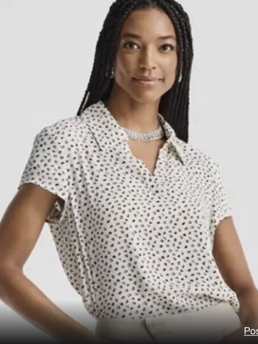Cabi Fun Printed Blouse Size Medium